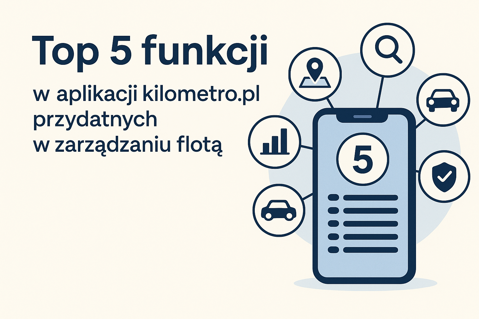 Top 5 funkcji w aplikacji Kilometro.pl przydatnych w zarządzaniu flotą